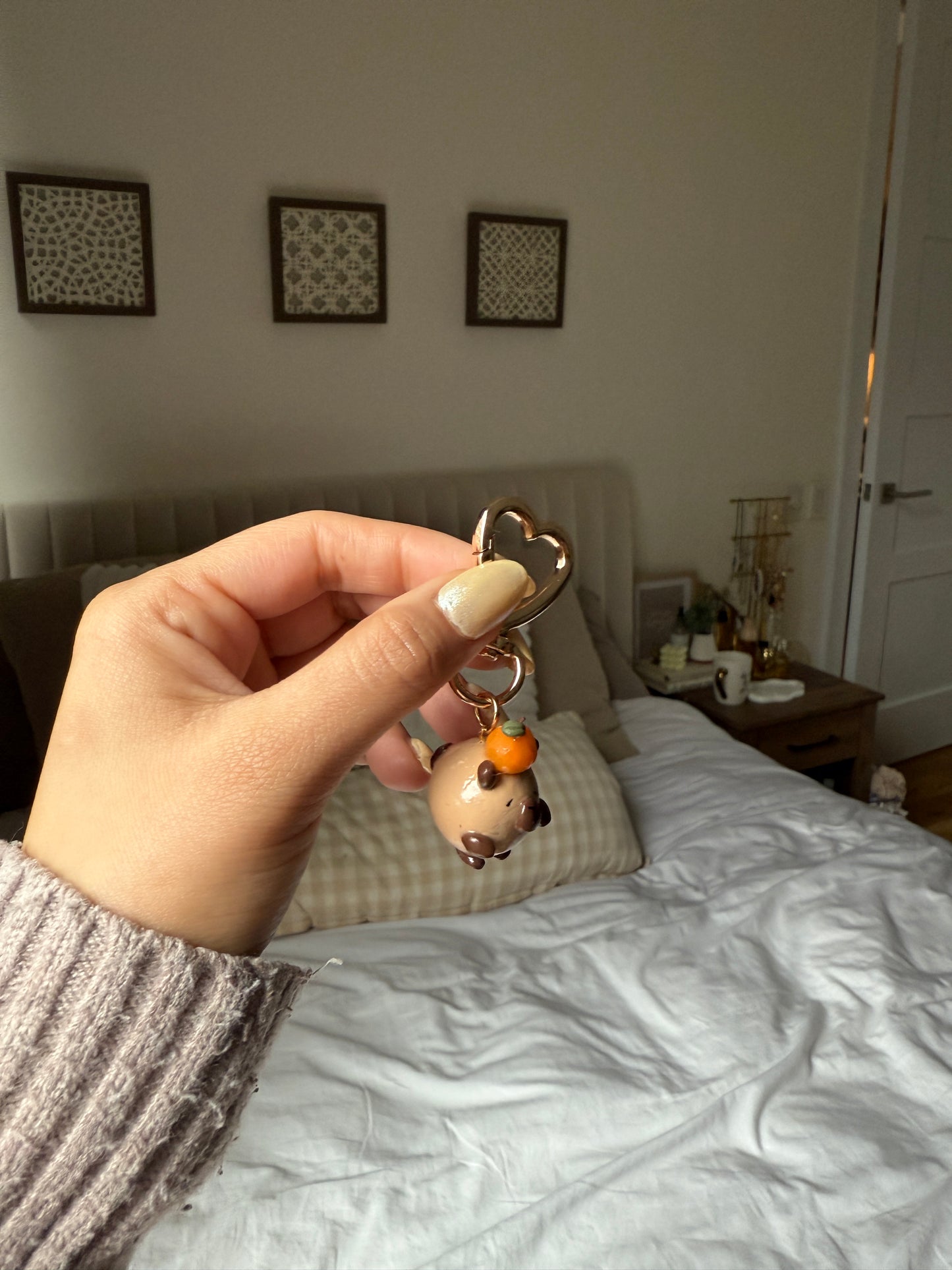 Peachybara Keychain