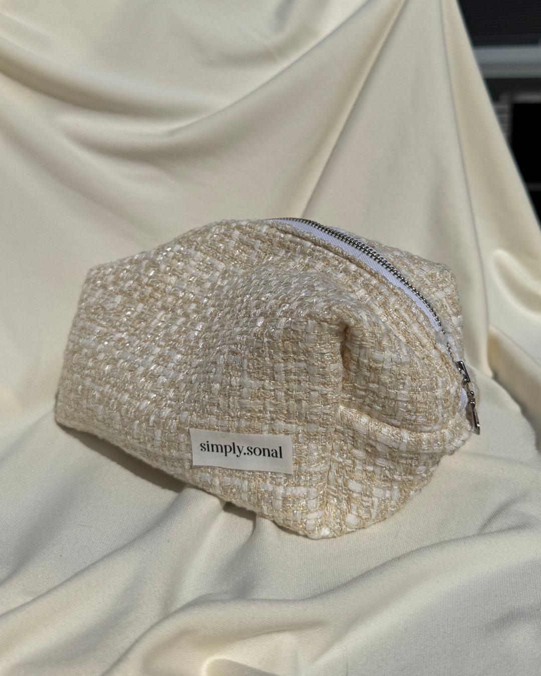 Cream Twill Pouch