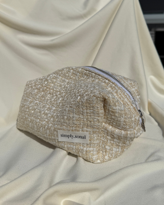 Cream Twill Pouch