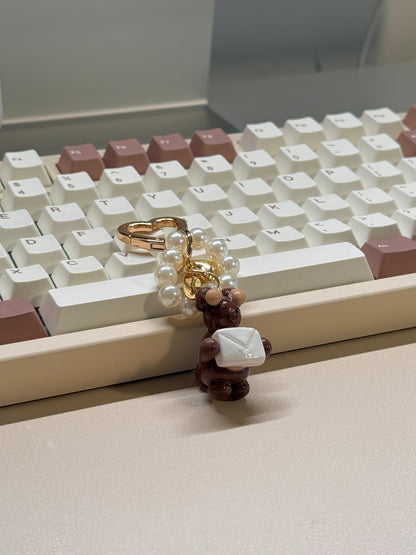 Happy Mail Bear Keychain